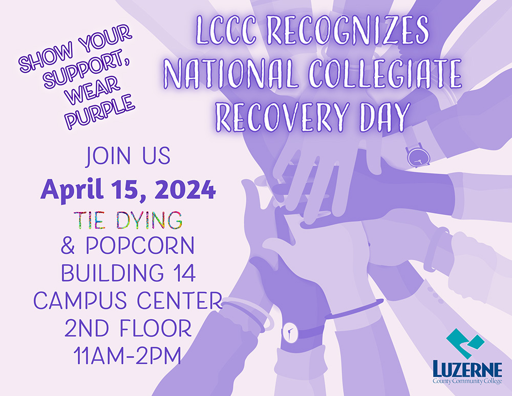 LCCC to hold Collegiate Recovery Day on April 15